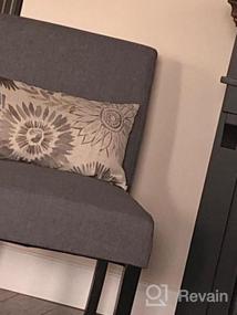 img 8 attached to STHOYN Современное покрытие без подлокотника украшение стул с подушкой декоративное стул для комода в спальне, стул угловой для гостиной мебель в стиле английская буква на белом фоне.