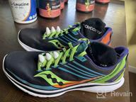 img 1 attached to Saucony Kinvara Athletic Shoes for Men - Black/Silver (Medium) review by Jason Fanney