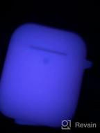img 1 attached to Protect Your AirPods In Style With Hamile Silicone Case: Compatible With AirPods 1 & 2, LED Visible, And Comes With Keychain - Rose-Nightglow Purple review by Kimoni Parson