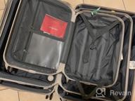 img 1 attached to Lightweight 20'' Hardside Suitcase With Spinner Wheels & TSA Lock - Hanke Upgrade Airline Approved Carry On Luggage review by Brian Manfre