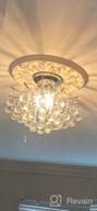 картинка 1 прикреплена к отзыву Saint Mossi Chandelier Modern K9 Crystal Chandelier Light, Flush Mount Light Ceiling Chandelier Light Fixture For Dining Room Bathroom Bedroom Livingroom, 3-Light от Donald Cox