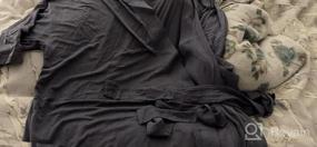 img 6 attached to Мягкий кимоно халат для женщин с карманами - легкий санаторный халат от ADOME.
