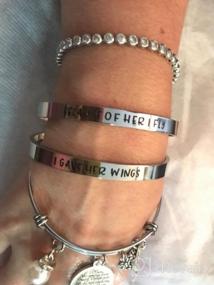 img 5 attached to 👩 Meaningful Mother-Daughter Jewelry Set: Together Forever - Never Apart Cuff Bracelets for Mom & Daughter - Perfect Birthday or Mothers Day Gift