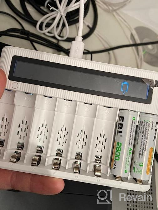 img 1 attached to EBL Smart LCD Charger With 2800MAh Rechargeable AA Batteries 4Pcs & 1100MAh AAA Batteries 4Pcs Combo - High-Performance And Convenient Rechargeable Batteries And Charger Set review by Troy Henkhaus