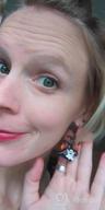 img 1 attached to 👻 Black Tree and White Ghost Drop Earrings for Women Girls - Boderier Ghost Earrings for Halloween review by Jeff Billingsley