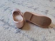 img 1 attached to STELLE Girls Flats Slip T12 White Girls' Shoes in Flats review by Jacob Brasic