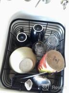 img 1 attached to Efficient And Stylish Dish Drying Rack With Silverware Holder - TQVAI Kitchen Organizer review by Hunter Schneider