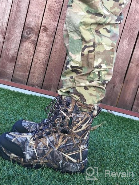 img 1 attached to Stay Comfortable And Dry With R RUNFUN Men'S Waterproof Hunting Boots review by Matt Travers