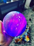 img 1 attached to 3D Galaxy Ball Moon Lamp - 16 Colors Moonlight Globe Luna Night Light With Stand Remote & Touch Control Night Light Bedroom Decor For Kids Girls Boys Women Gifts (Mars) review by Doug Hinrichsen