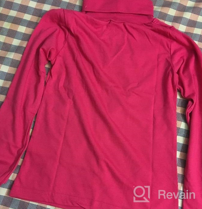 img 1 attached to 💖 Fuchsia Toddler Turtleneck for Girls - French Toast Top for Clothing and Blouses review by Jasmine Williams