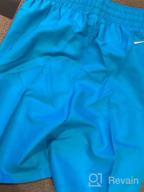 img 1 attached to Nike Boys' Solid Lap 🩲 Volley Short Swim Trunk with Big Logo review by Jason Sundstrom