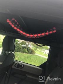 img 7 attached to Enhance Your Ford Bronco'S Interior With Premium Paracord Grip Roll Bar Handles - 2Pcs Red Set For 2021-2022 Models