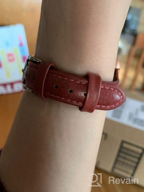 img 1 attached to bayite Genuine Leather Watch Bands for Fitbit Versa 2/Versa Lite/Versa - Stylish and Slim Replacement Straps for Women review by Rudy Hilmy