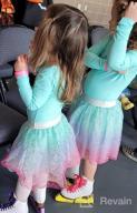 img 1 attached to Rainbow Flower Tutu Dresses For Toddler Girls With Tulle Skirt By DXTON review by Sophia Espinoza