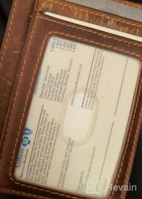img 6 attached to Kinzd тонкий минималистский кошелек RFID передний карман бумажник тонкий держатель кредитной карты для мужчин