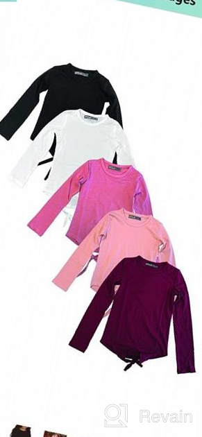 img 1 attached to Stylish and Comfortable: MISS POPULAR Sleeve Cotton Fabric Girls' Clothing and Tops, Tees & Blouses review by Byron Patil