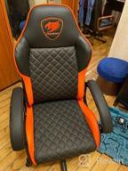 img 1 attached to Gaming chair COUGAR Fusion, upholstery: imitation leather, color: black/orange review by Ada Maachowska ᠌