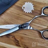 img 1 attached to Thinning Shears 6 Inch With Extremely Sharp Blades, Professional Hair Thinning Scissors, Durable, Smooth Motion & Fine Cut, Thinning Scissors With Sheath, Cleaning Leather, Key&Rings review by Cristabel Logan