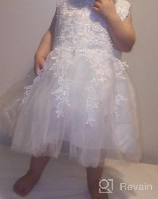 img 1 attached to Stunning Mallimoda Lace Tulle Flower Princess 👗 Wedding Dress – Perfect for Toddler and Baby Girl review by Jeremy Meyer