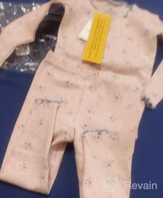 img 5 attached to Kids Cute Flower Pattern Design Pajama Set 6M-7T Cotton Sleepwear Ruffled Shirring Toddler Snug Fit