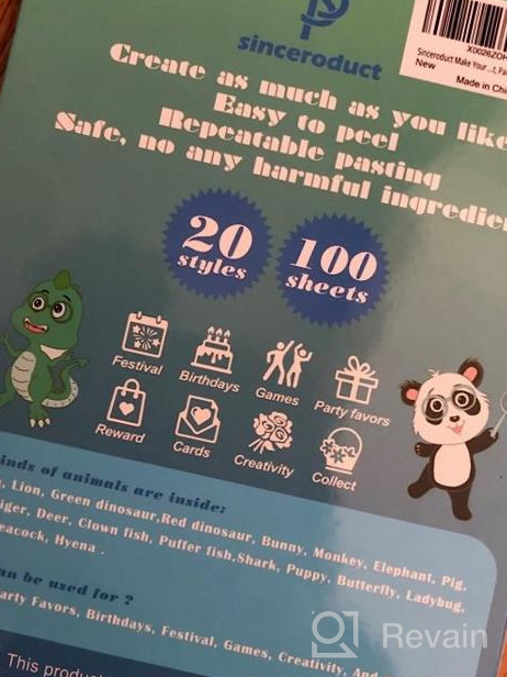 img 1 attached to 100PCS Make-A-Face Stickers For Kids: Zoo Animals, Sea Creatures, Dinosaurs & More - Perfect Gift/Reward/Crafts For Festivals And Parties! review by Anthony Cayton