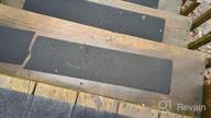 img 1 attached to Ensure Safe Steps With Outdoor Non-Slip Stair Treads - 10 Pack Of 6"X40" Black Anti-Slip Strips review by John Naidu