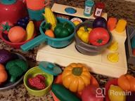 img 1 attached to Battat Deluxe Kitchen Pretend Play 🍳 Toy Set: 71-Piece Accessory with Pots & Pans review by Tim Thornton