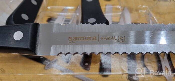 img 3 attached to 🔪 Samura Harakiri SHR-0280B Knife Set: 5 Knives, Mousat, Scissors, Magnetic Holder - The Ultimate Cutlery Collection review by Gabriela Okrent ᠌