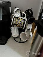 img 1 attached to Large Cup Mug Holder Tree Stand With 6 Hooks - Countertop Coffee Tea Rack For Easy Pick And Place - HULISEN Metal Free Standing Cup Tree Holder. review by Kevin Grizzle