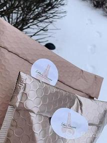 img 7 attached to Metronic Bubble Mailers 6X10 дюймов, 25 упаковок, водонепроницаемые мягкие конверты, амортизирующие самоуплотняющиеся клейкие мягкие почтовые ящики для почтовых сумок, бутиков, малого бизнеса, Black Bulk # 0