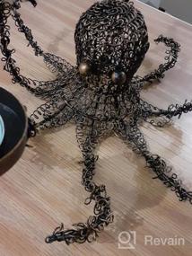 img 6 attached to Набор из 5 подсвечников Octopus Tealight - декор на Хэллоуин для стола, стола или камина (черный)