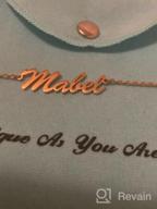 img 1 attached to DayOfShe Personalized Name Bracelet or Anklet for Women | Custom Engraved Inspirational Cuff Bangle | Infinity Love Gift for Mom Couples review by Luis Jacob