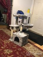 img 1 attached to Deluxe Cat Tree Condo With Scratching Post, Plush Perch And Cozy Basket - Perfect For Your Kitten'S Comfort And Playtime! review by Tyrell Christmas