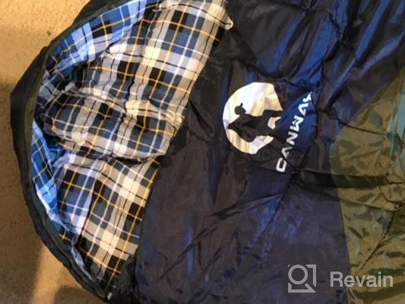 img 1 attached to CANWAY Lightweight Waterproof Sleeping Bag For 4 Seasons Camping & Traveling - Ideal For Adults & Kids review by Jesse Francilme