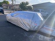 img 1 attached to Kayme All Weather Waterproof Car Cover With Lock And Zipper For Ford, VW, Mazda Hatchbacks (Up To 177 Inch) review by William Hood