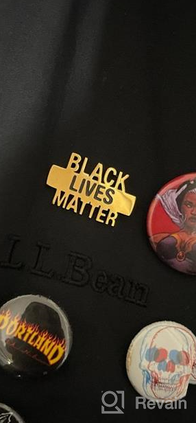 img 1 attached to Black Lives Matter Pins - Black Raised Fist Lapel Pin BLM Badge (2pcs/3pcs) for Shirts, Apparel, Backpacks, Hats review by Kristine Carrillo