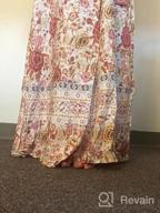 img 1 attached to Women'S Summer Wrap Dress: Bohemian Floral Print, V-Neck High Split Maxi - S-XL review by Peter Montoya