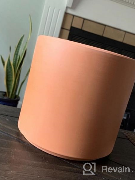 img 1 attached to Set Of 3 POTEY Terracotta Planters With Drainage Hole And Saucer - 6 Inch, 5 Inch, And 4 Inch Cylindrical Indoor Flower Containers - Unglazed Clay Pots Perfect For Plants - Model Number 222231 review by Christopher Ruth