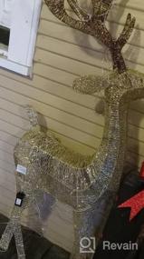 img 6 attached to Добавьте шарма в свой дом с рождественским украшением PEIDUO в виде оленя с подсветкой