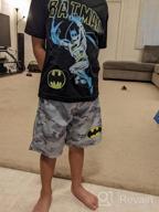 img 1 attached to Warner Bros. Batman and The Flash Superhero Short Sleeve T-Shirt, Tank Top, and Mesh Shorts Set for Justice League Boys review by Warrick Batebi
