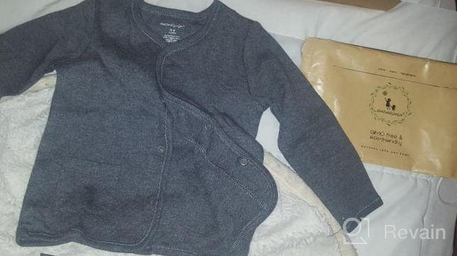 img 1 attached to 👶 100% Cotton Dye-Free Organic Baby Cardigan Top by Dordor & Gorgor review by John Maskirta
