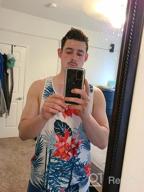 картинка 1 прикреплена к отзыву COOFANDY Floral Sleeveless T Shirts Vacation Men's Clothing от Shawn Hodges