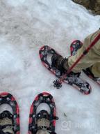 img 1 attached to Explore The Great Outdoors With NACATIN All Terrain Snowshoes With Heel Lift, Trekking Poles, Gaiters, And Carrying Bag review by Aaron Martin