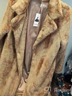 img 1 attached to Warm Winter Outwear: Angashion Women'S Fleece Lapel Cardigan Coat With Faux Fur review by Kim Knowles