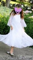 img 1 attached to CQDY Lace Flower Girl Dress: Elegant White Ivory Long Sleeve Dress for Wedding - Sizes 2 to 15T review by Eddie Burgess