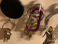 img 1 attached to 6 Pack Stainless Steel Cable Keychains For Luggage & ID Tag Keepers - Multicolor review by Amanda Johnston