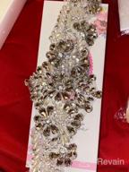 img 1 attached to 1 Yard Long Silver Rhinestone And Pearl Applique For Wedding Dress, Sash, Bridal Attire, Crystal Beaded Trim, Wedding Rhinestone And Pearl Decoration review by Austin Hampton