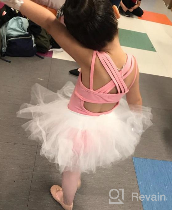 img 1 attached to Girls' Gymnastics Ballet Dance Tutu Dress Camisole Tank Leotard Skirt By Arshiner review by Michele Smith