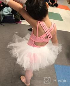 img 5 attached to Girls' Gymnastics Ballet Dance Tutu Dress Camisole Tank Leotard Skirt By Arshiner