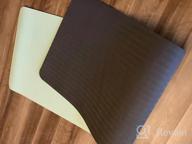 img 1 attached to Get Your Yoga Flow Going With CAMBIVO'S Extra Thick TPE Yoga Mat, Ideal For Men, Women, And Kids For Perfect Workouts And Professional Floor Exercises, Comes With Carrying Strap! review by Fredrick Edwards